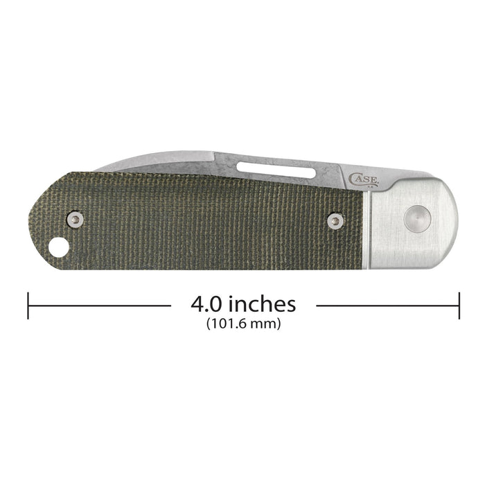 Case 42231 - Bridgeline OD Green Canvas Micarta  Highbanks (HIGHBANKS  CPM20CV)