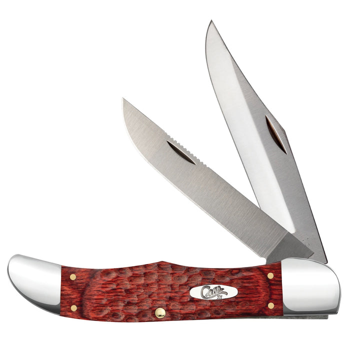 Case 189 - Rosewood Standard Jig Folding Hunter (6265 SS) w/ Leather Sheath