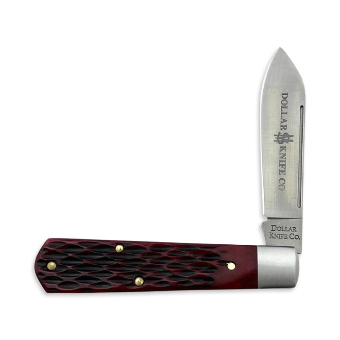 Dollar Knife Co. Red Jig Bone Barlow