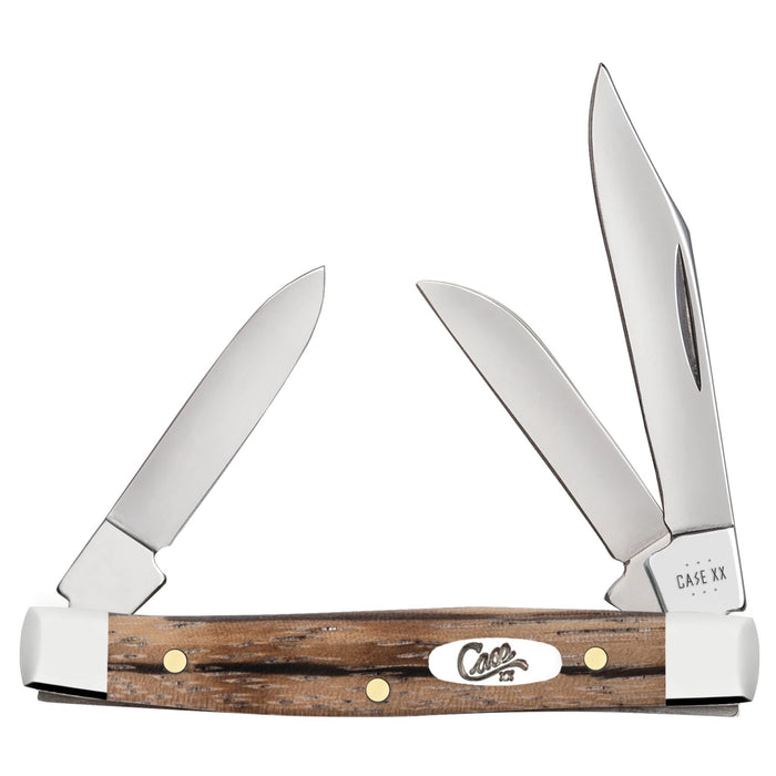 Case 25144 - Natural Zebra Wood Smooth Small Stockman (7333  SS)