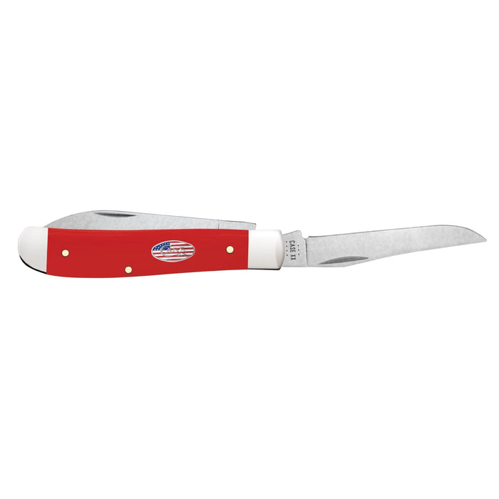 Case 73927 - American Workman Red Synthetic Smooth Mini  Trapper (4207W CS)