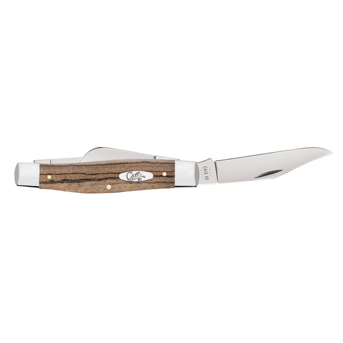 Case 25145 - Natural Zebra Wood Smooth Large Stockman (7375  SS)