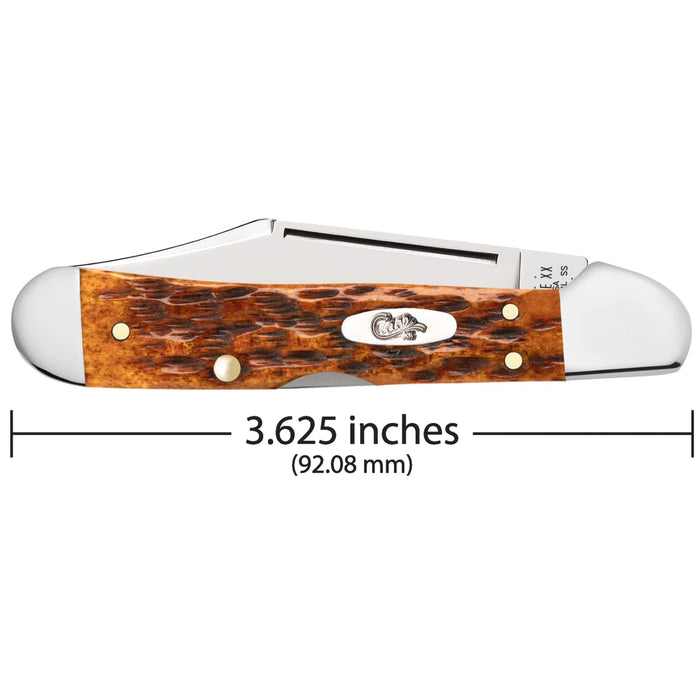 Case 66693 - Harvest Orange Bone Peach Seed Jig Mini  CopperLock (61749L SS)