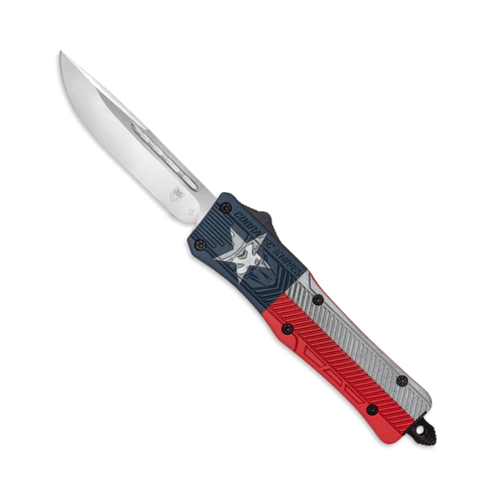 CobraTec Large CTK-1 Cerakote Texas Flag - Drop Not Serrated