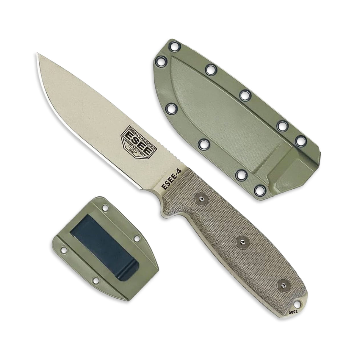 Esee 4p-dt - Plain Edge Desert Tan Blade – Eagle Valley Cutlery