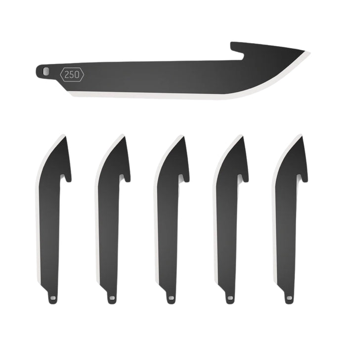 Outdoor Edge 2.5" Drop Point Replacement Blades (6 pk) - Black