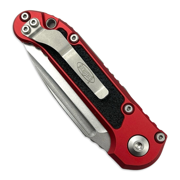 Microtech 1135-11RD - LUDT S/E Gen III Red Stonewash Partial Serrated