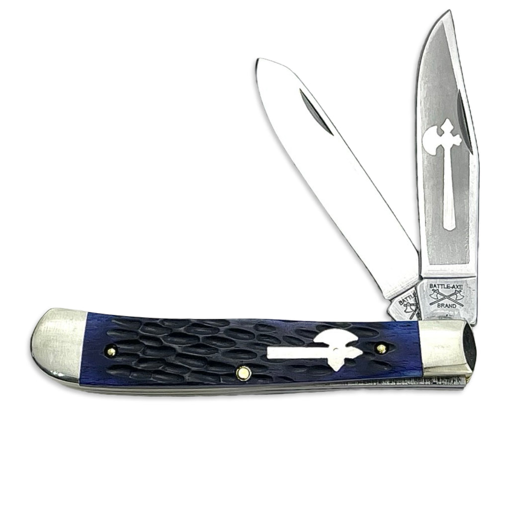 Battle Axe 5219BJB - Blue Jigged Bone Trapper