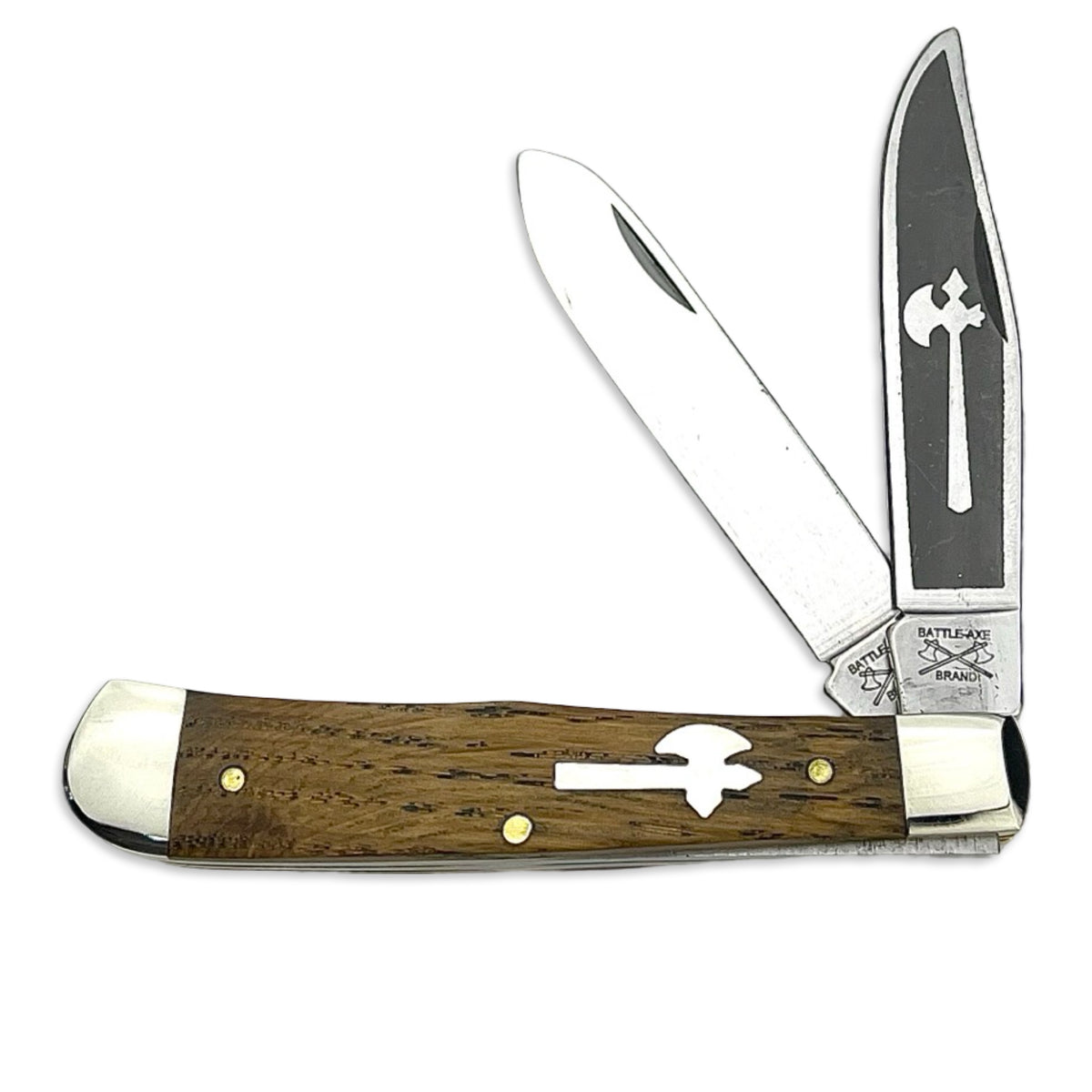 Battle Axe 7219OO - Oak Trapper — Eagle Valley Cutlery