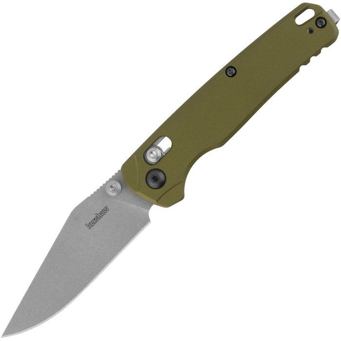 Kershaw Bel Air OD Green Aluminum Clip Point