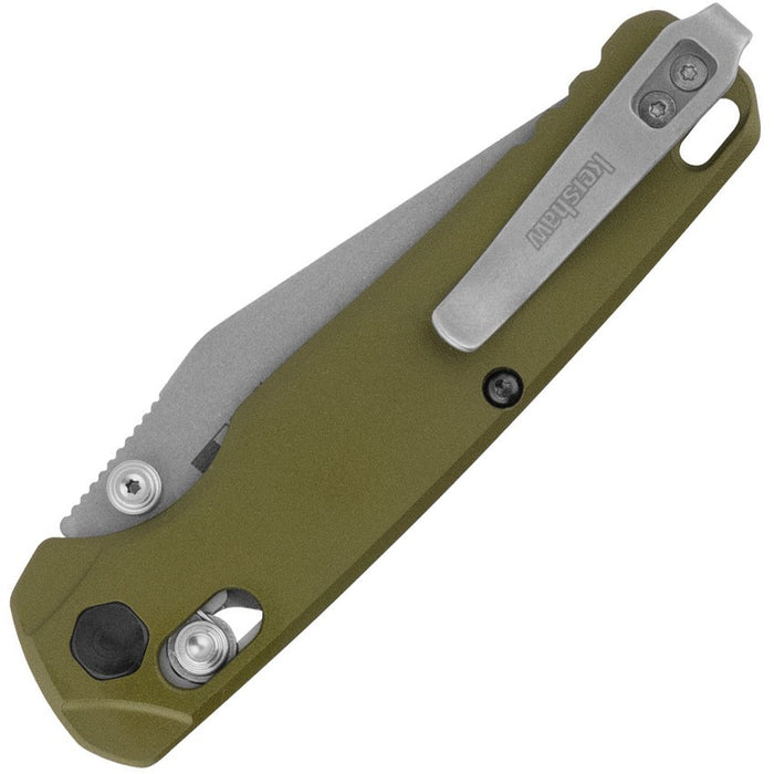 Kershaw Bel Air OD Green Aluminum Clip Point