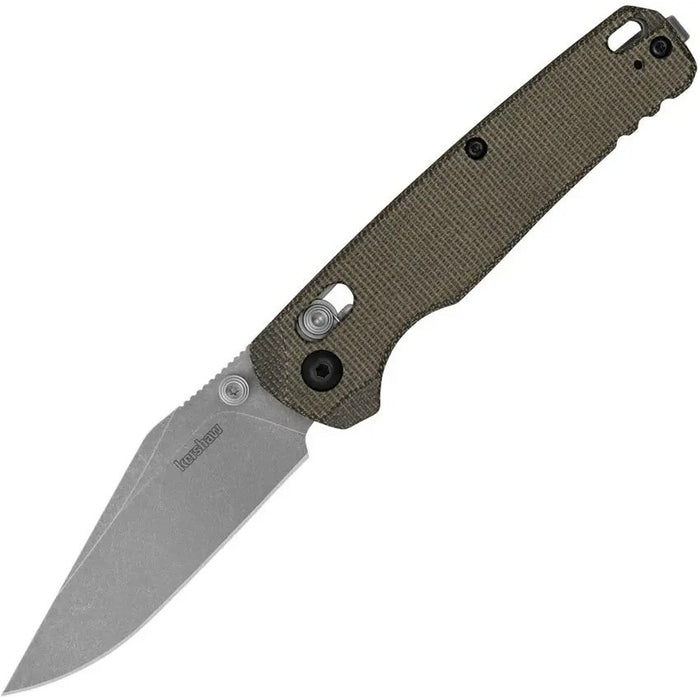 Kershaw Bel Air Green Canvas Micarta Clip Point