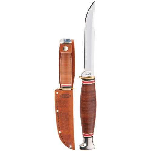 Kabar 1226 - Deluxe Little Finn Stacked Leather Handle