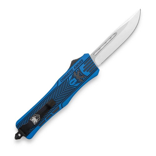 CobraTec Small CTK-1 NRA Blue w/ Graphite Black - Drop Not Serrated