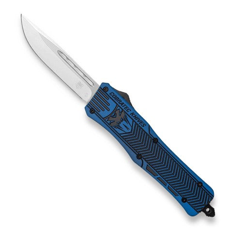 CobraTec Small CTK-1 NRA Blue w/ Graphite Black - Drop Not Serrated