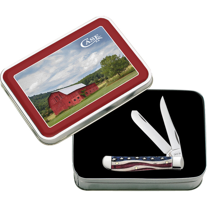 Case Star Spangled Red Barn Mini Trapper Gift Tin Set