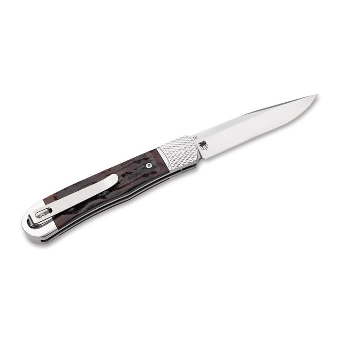 Boker Plus Hidden Release Trapper Appaloosa Bone