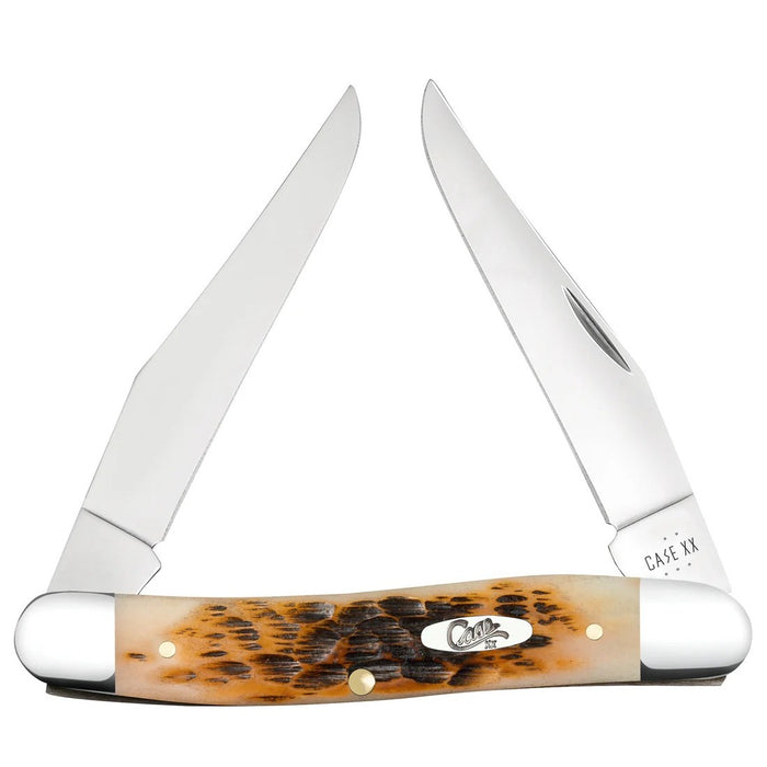 Case 10798 - Amber Bone Peach Seed Jig Muskrat (MUSKRAT SS)