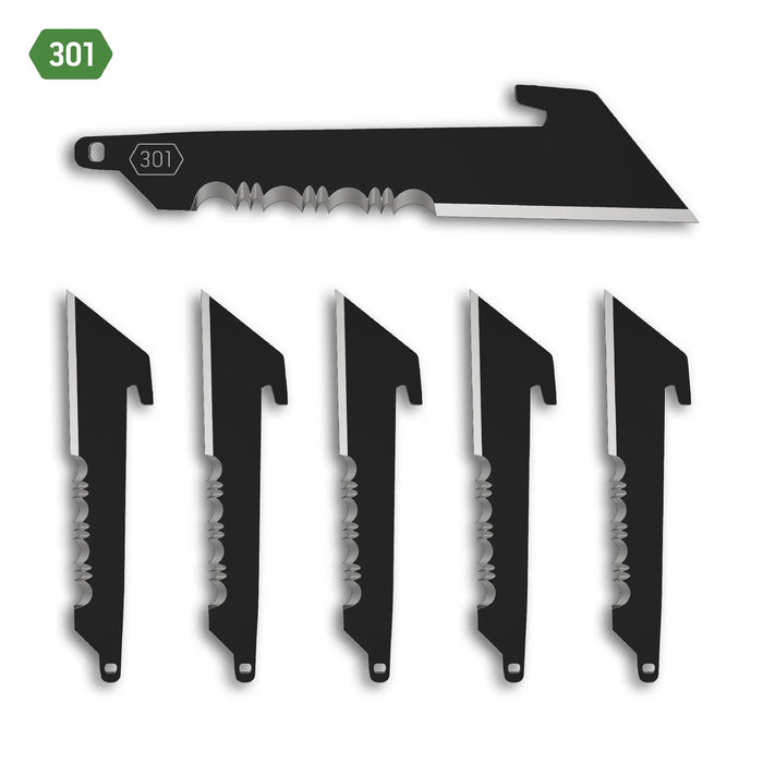 Outdoor Edge 3.0" Utility w/ Serrations Blade (6 Pack)