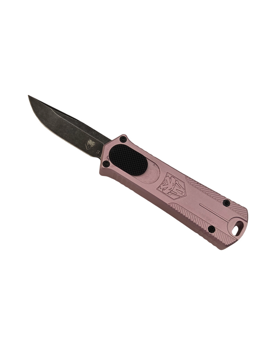 CobraTec California OTF 952-Pink  - Drop Not Serrated