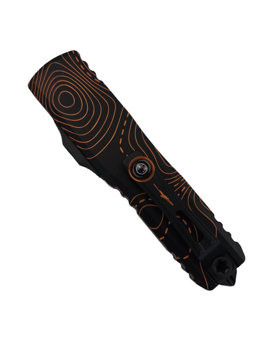 Microtech 12314-1 TPBKORCS - UTX-85 D/E Gen IV Signature Series Topographic Orange