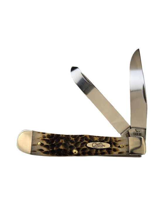 Case 06540 - Amber Bone Peach Seed Jig Trapper w/ Clip (6254C SS)