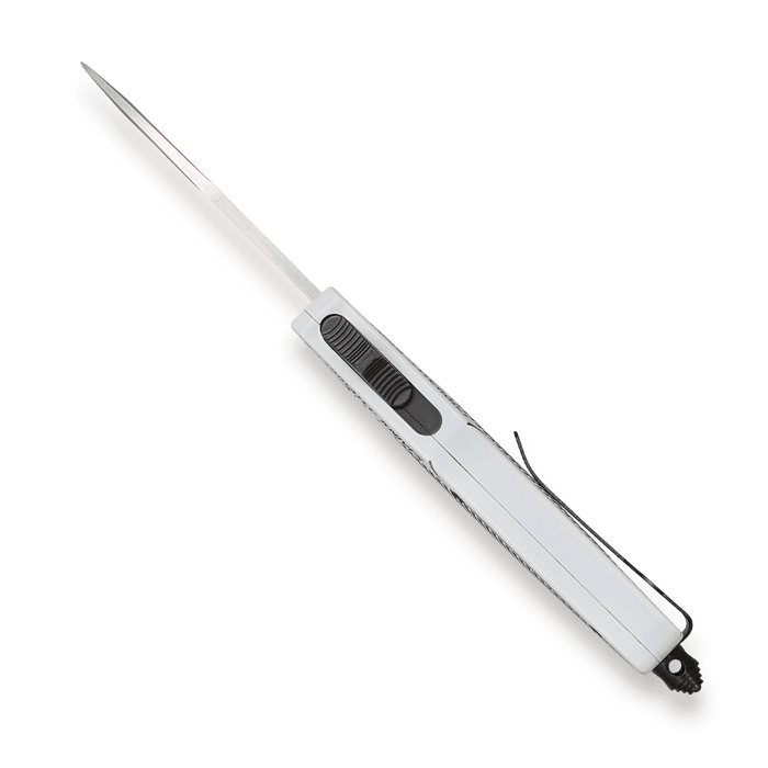 CobraTec Medium CTK-1 Arctic White w/ Graphite Black - Drop Not Serrated