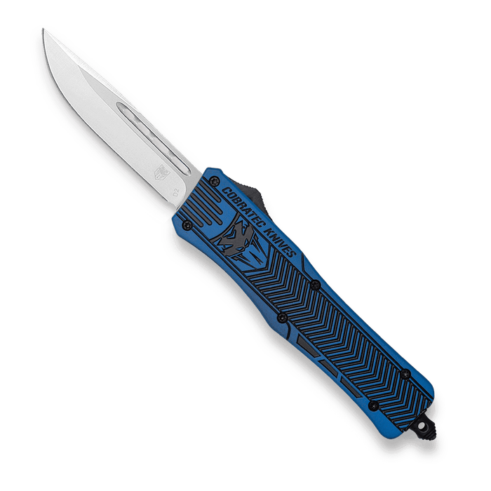 CobraTec Medium CTK-1 NRA Blue w/ Graphite Black - Drop Not Serrated