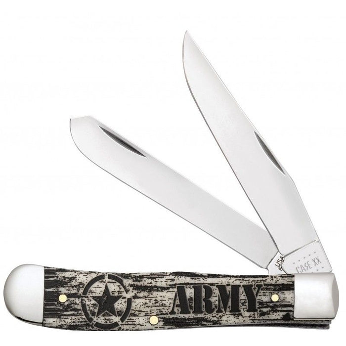 Case 15032 - Smooth Natural Bone U.S. Army Trapper (6254 SS)