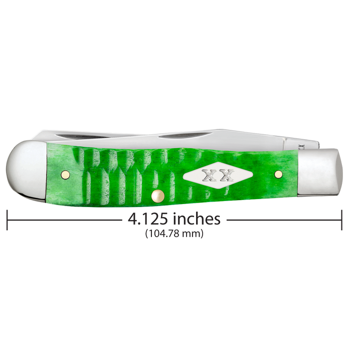 Case 81440 - Bright Green Bone Gator Jig Trapper (6254 SS) FPR