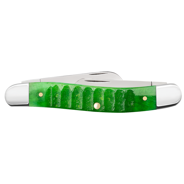 Case 81442 - Bright Green Bone Gator Jig Medium Stockman (6318 SS) FPR