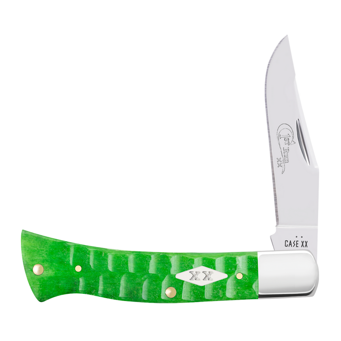 Case 81445 - Bright Green Bone Gator Jig Case Axe Handle (BR61135 SS) FPR