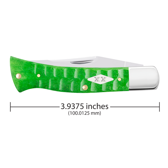 Case 81445 - Bright Green Bone Gator Jig Case Axe Handle (BR61135 SS) FPR