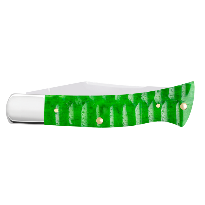 Case 81445 - Bright Green Bone Gator Jig Case Axe Handle (BR61135 SS) FPR