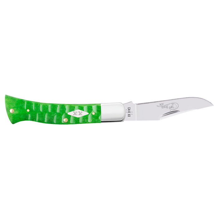 Case 81445 - Bright Green Bone Gator Jig Case Axe Handle (BR61135 SS) FPR