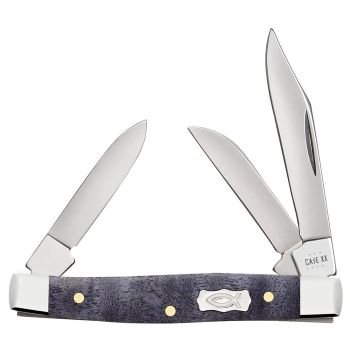 Case 80547 - Smooth Purple Curly Maple Small Stockman
