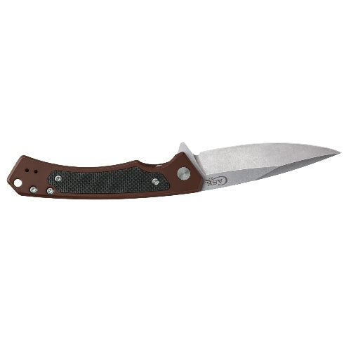 Case 25885 - Brown Anodized Aluminum W/Black G10 Inlay (S35VN)
