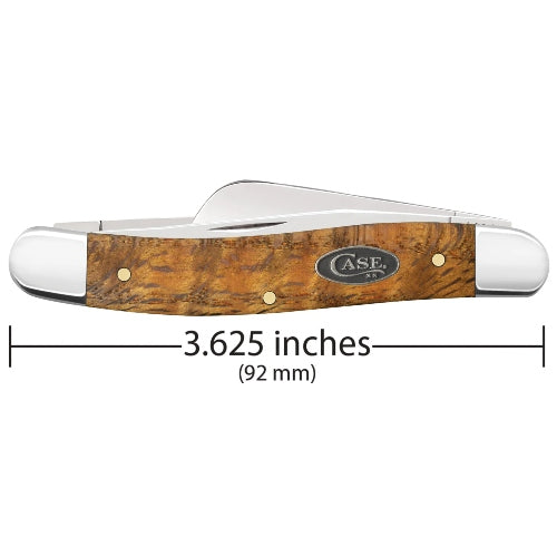 Case 47122 - Yellow Curly Oak Smooth Medium Stockman