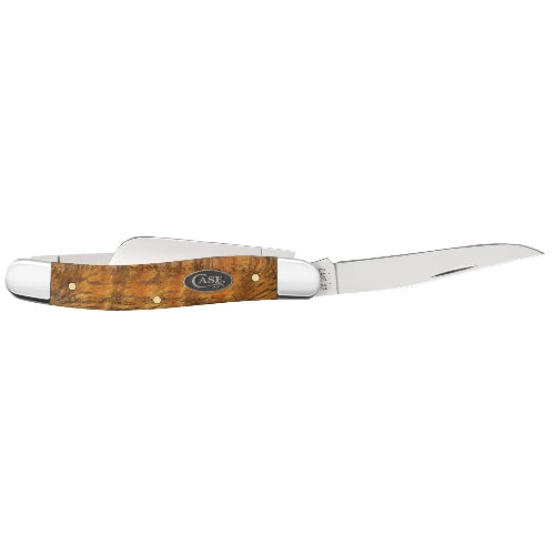 Case 47122 - Yellow Curly Oak Smooth Medium Stockman