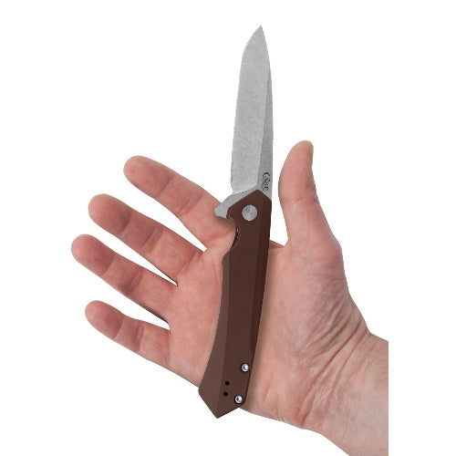 Case 64692 - Brown Anodized Aluminum (Kinzua S35VN) Spear