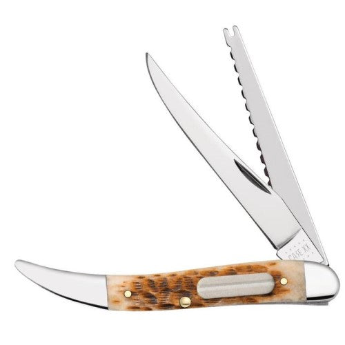 Case Amber Bone Fishing Knife