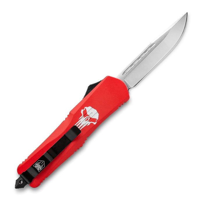 CobraTec Large FS-3 Punisher Red - Drop Not Serrated