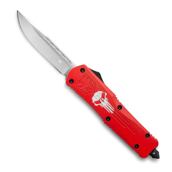 CobraTec Large FS-3 Punisher Red - Drop Not Serrated