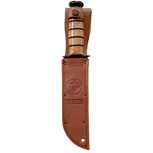 Baroudeur Leather Sheath for 12 cm Pocket Knives LIGHT BROWN