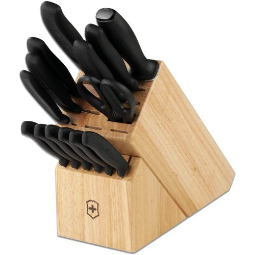  Kitchen Knife Set,15-Piece Knife Set With Block Wooden