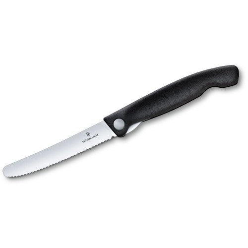 Victorinox Classic Black Folding Paring Knife Serrated — Eagle Valley Cutlery