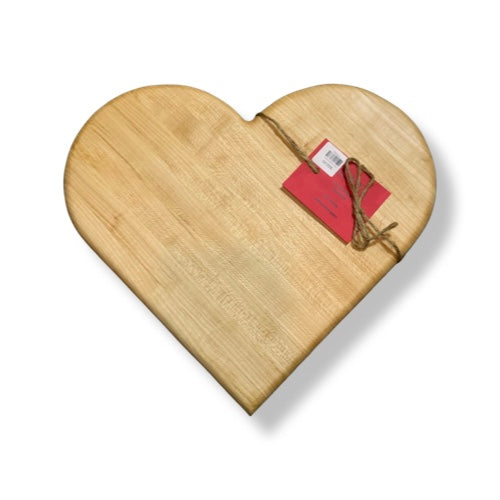 Handcrafted Heart-Shaped Cutting Board - Maple